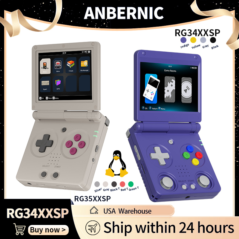 Gaming Console For Sale - Anbernic RG34XXSP RG35XXSP Konsola Przenośna z