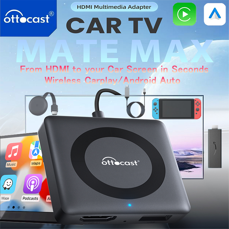 Gaming Console In Car - OTTOCAST Car TV Mate Przewodowy do