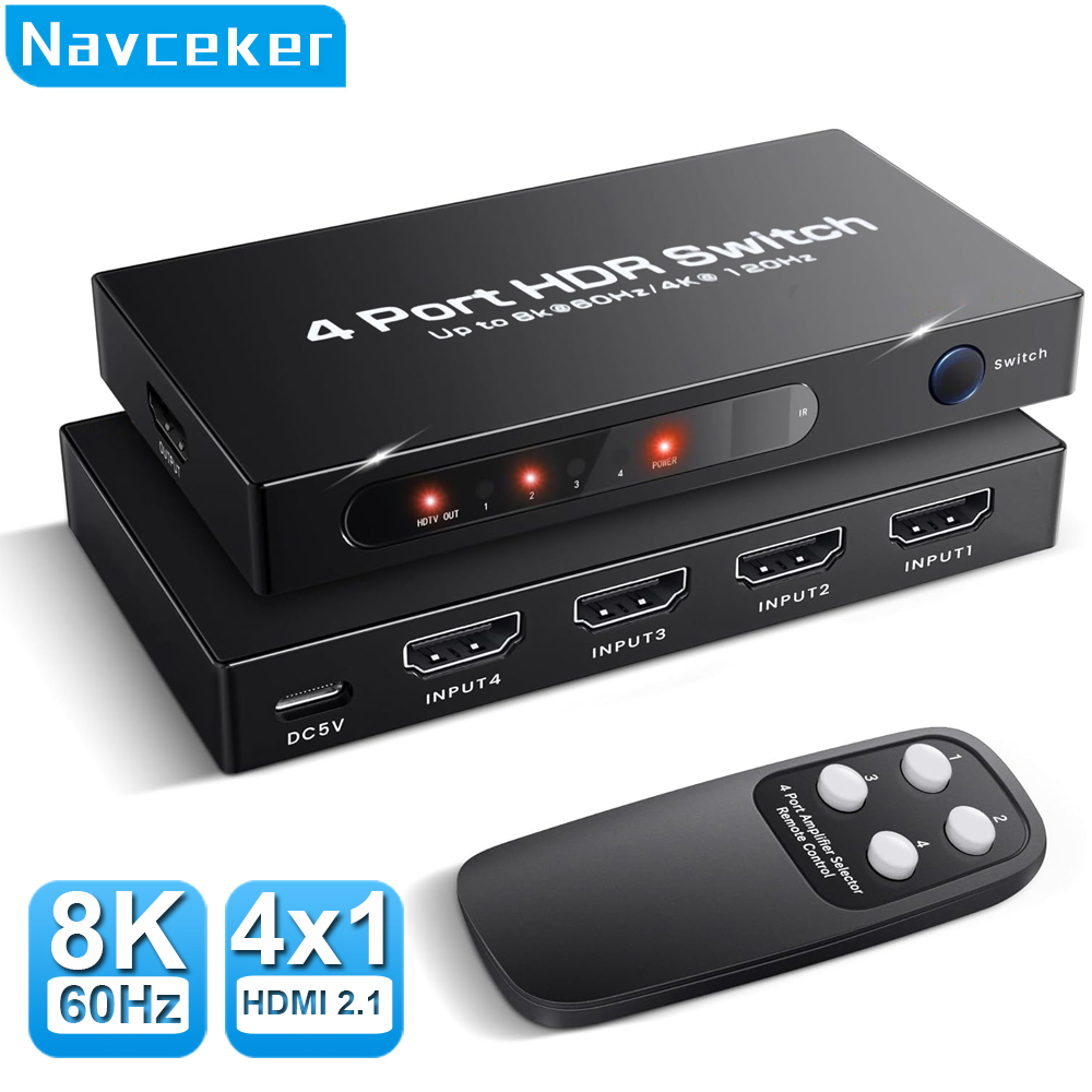 Hdmi Cable 2.1 - Switcher Navceker HDMI 2.1 8K 60Hz