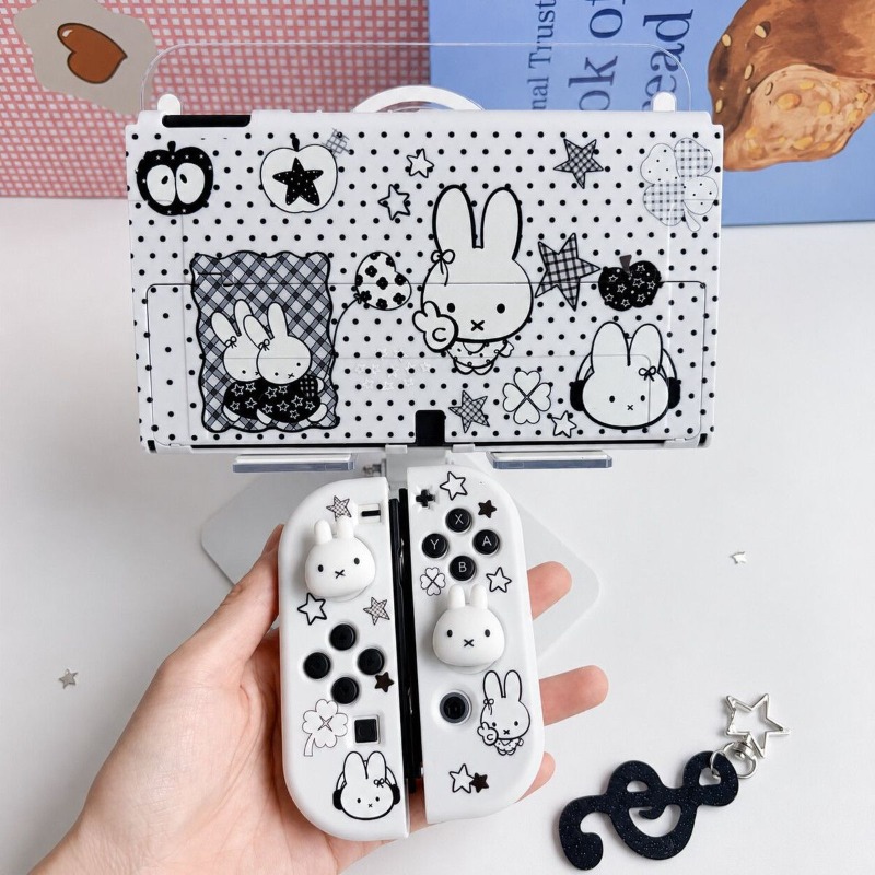 Nintendo Console Switch Oled - Urocze etui ochronne z motywem Miffy