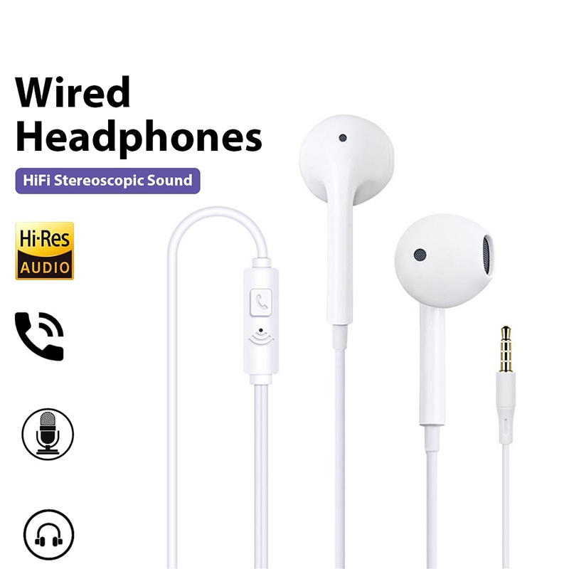 Gaming Headset Wired - Słuchawki przewodowe 3.5mm douszne HIFI z