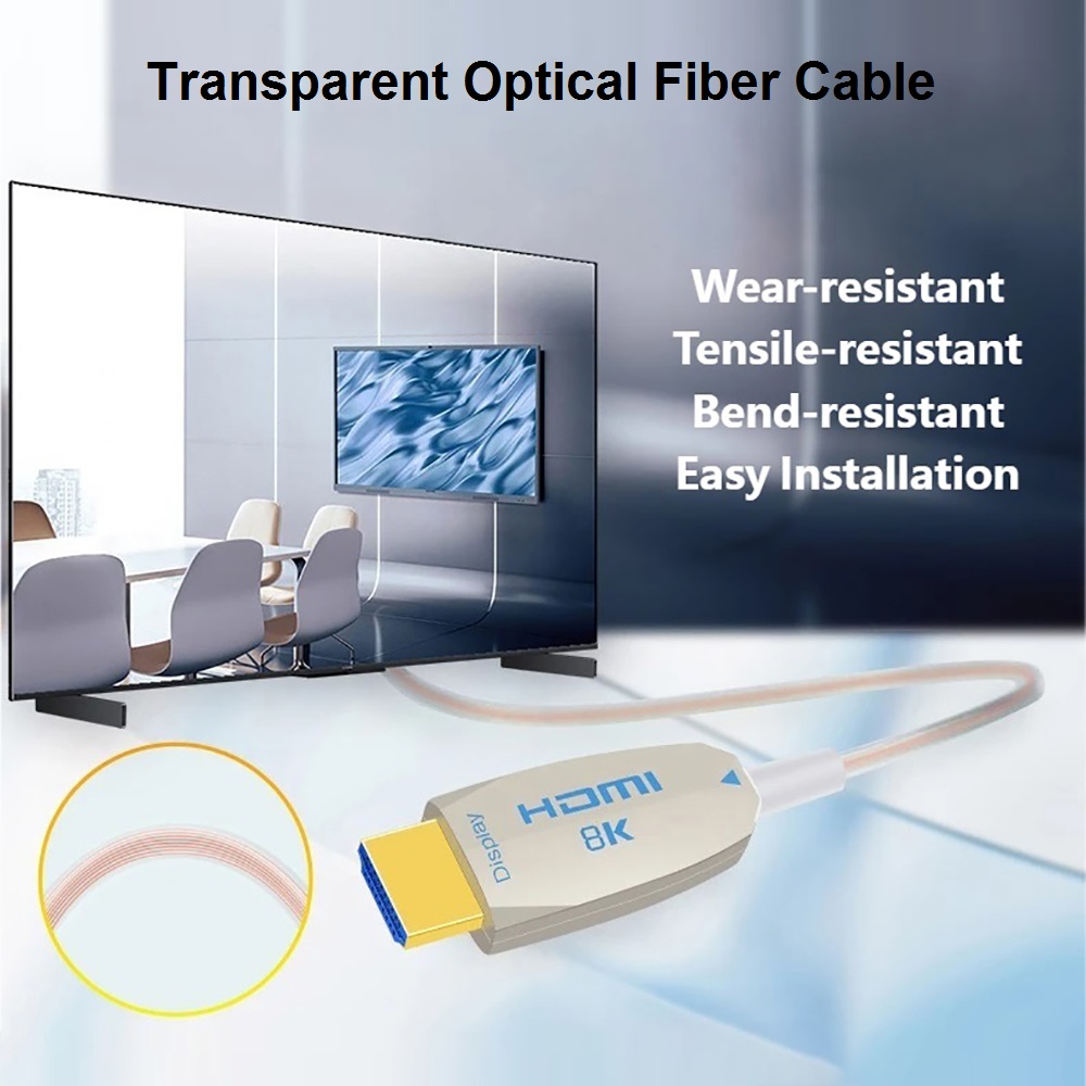 Ultra cienki kabel światłowodo – Hdmi Cable 2.1 recenzja i cena